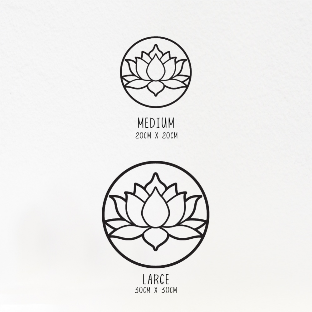 Lotus Flower in a Circle